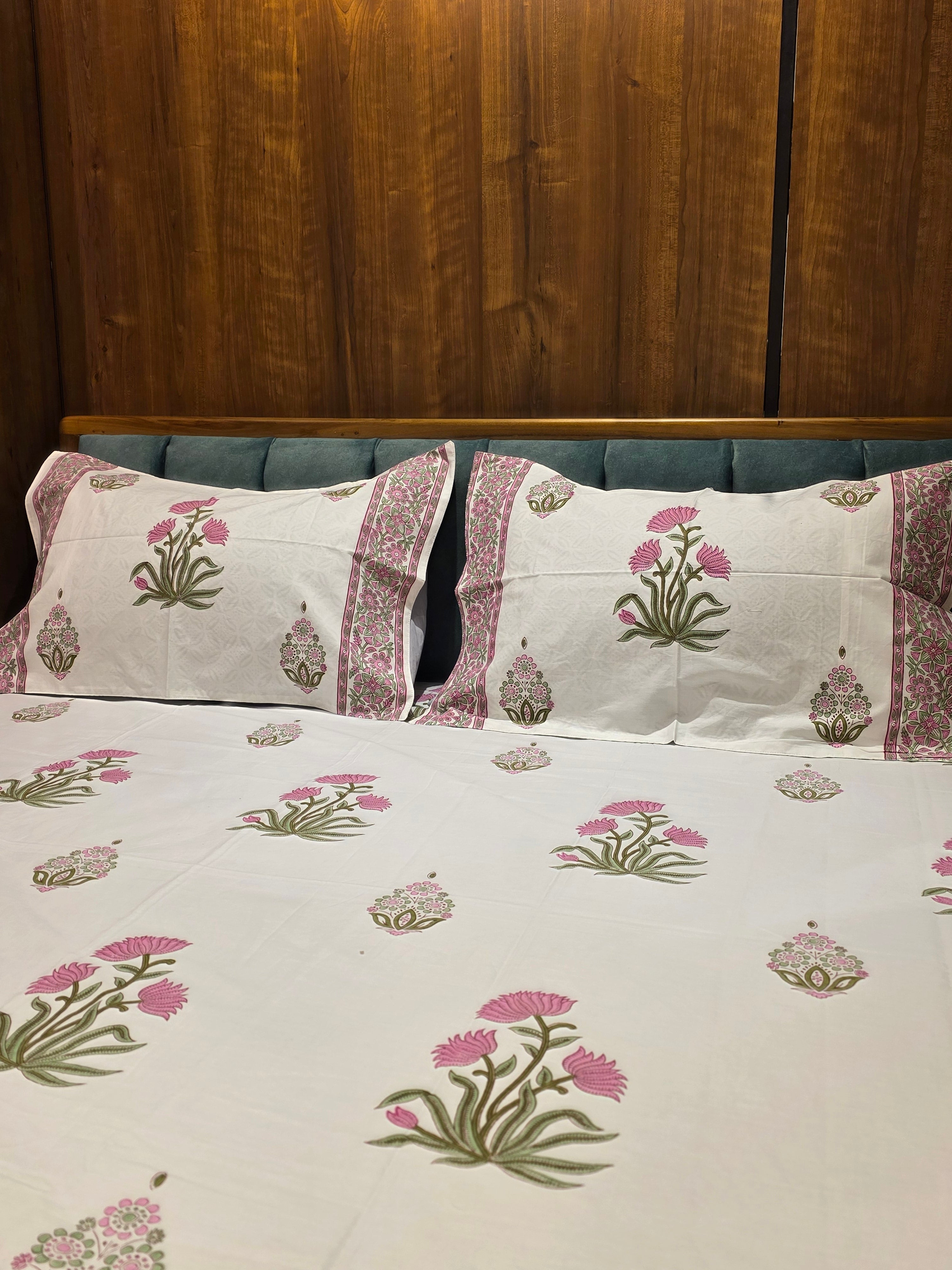 KING SIZE HAND BLOCK PRINT BEDSHEET