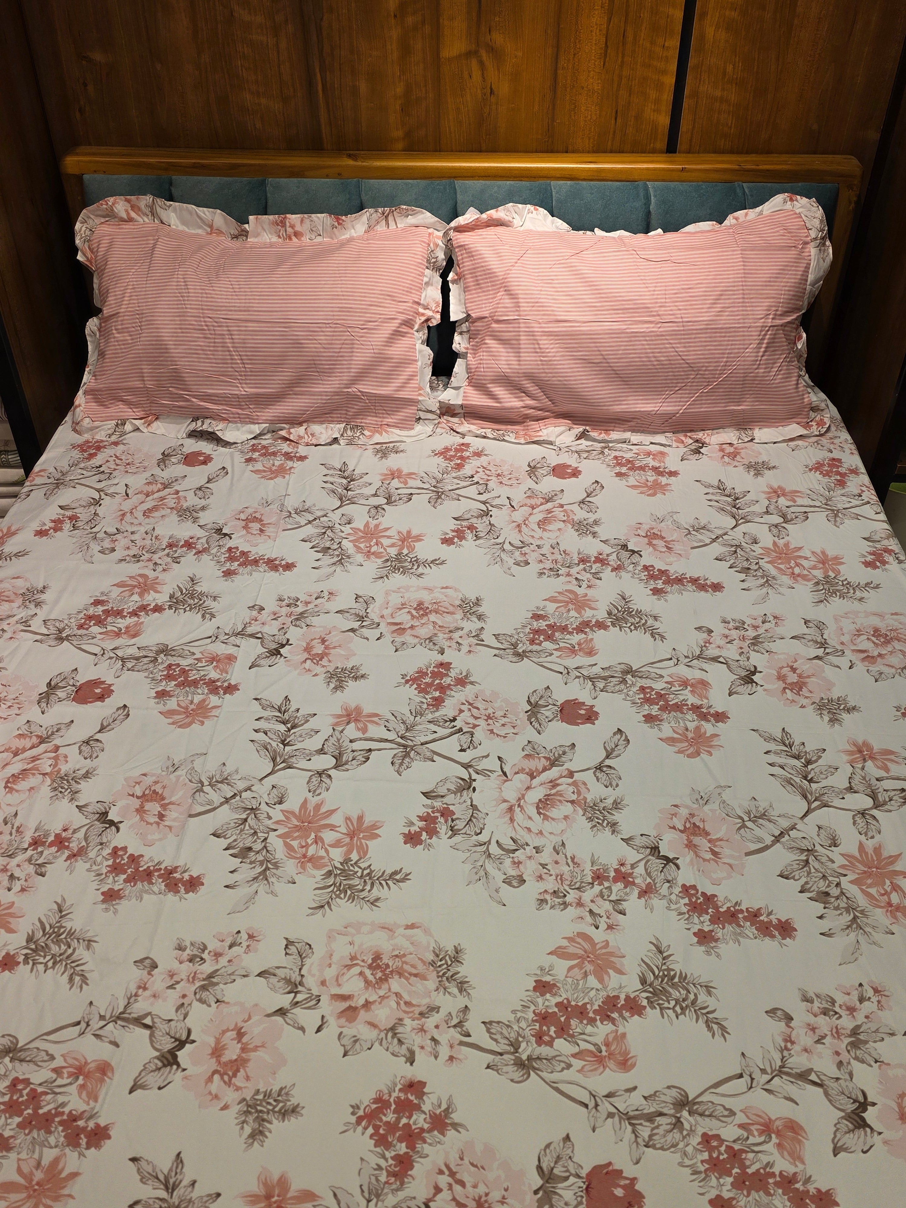 KING SIZE FRILL BEDSHEETS
