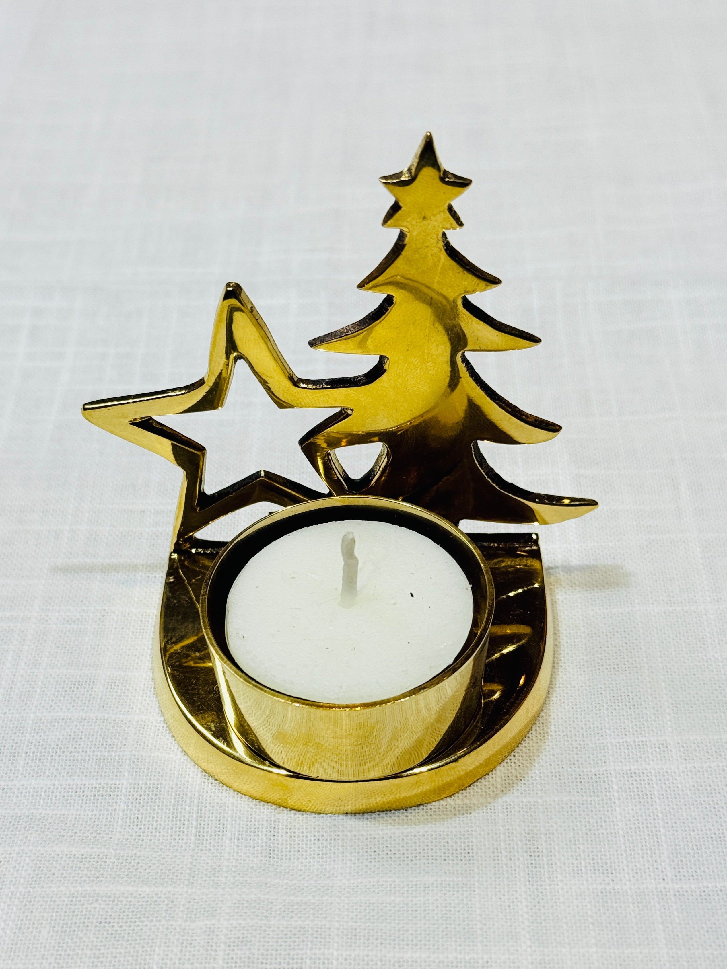 BRASS CANDLE HOLDERS