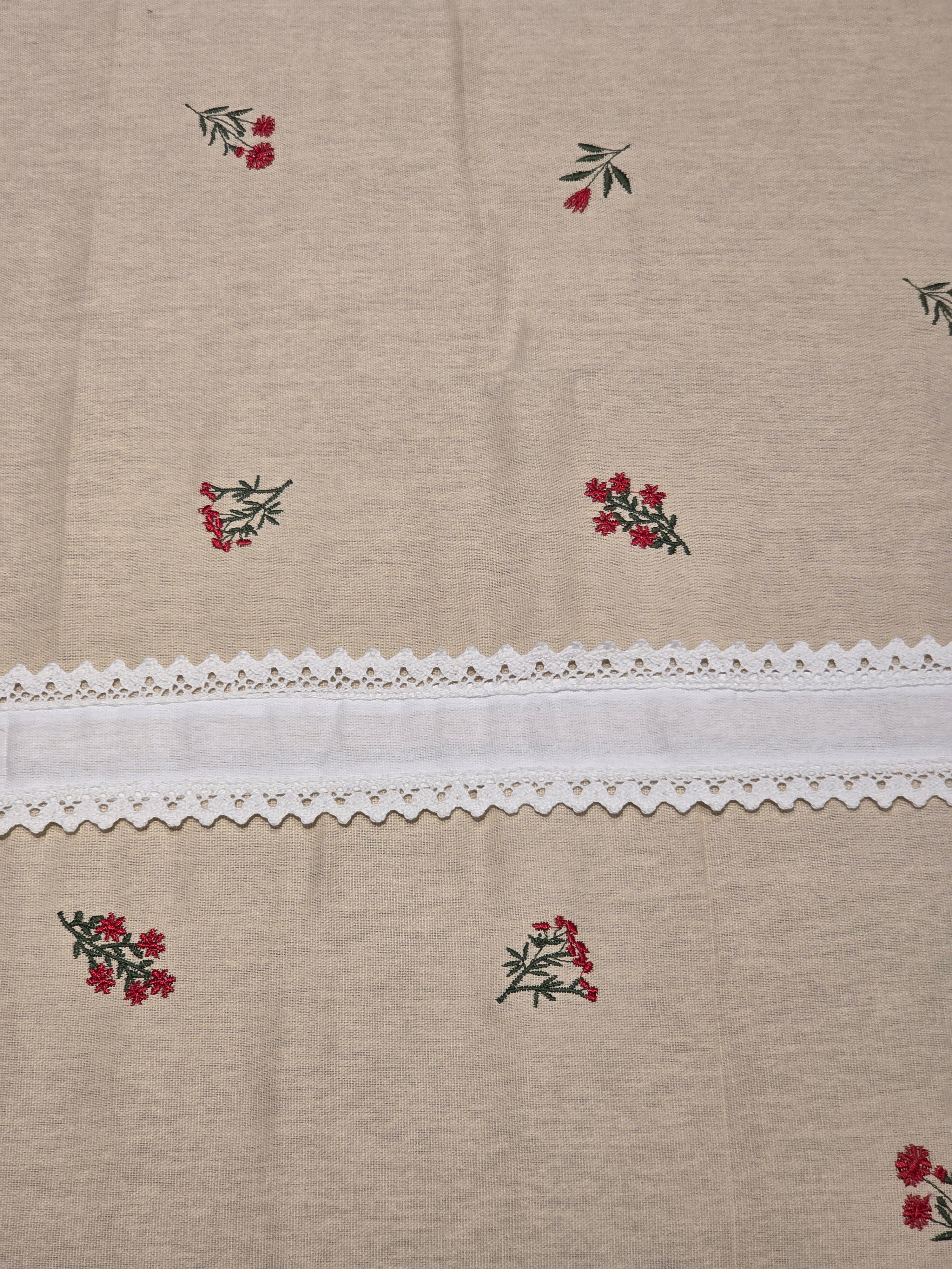 King Size Embroidered Lace Bedsheet Set
