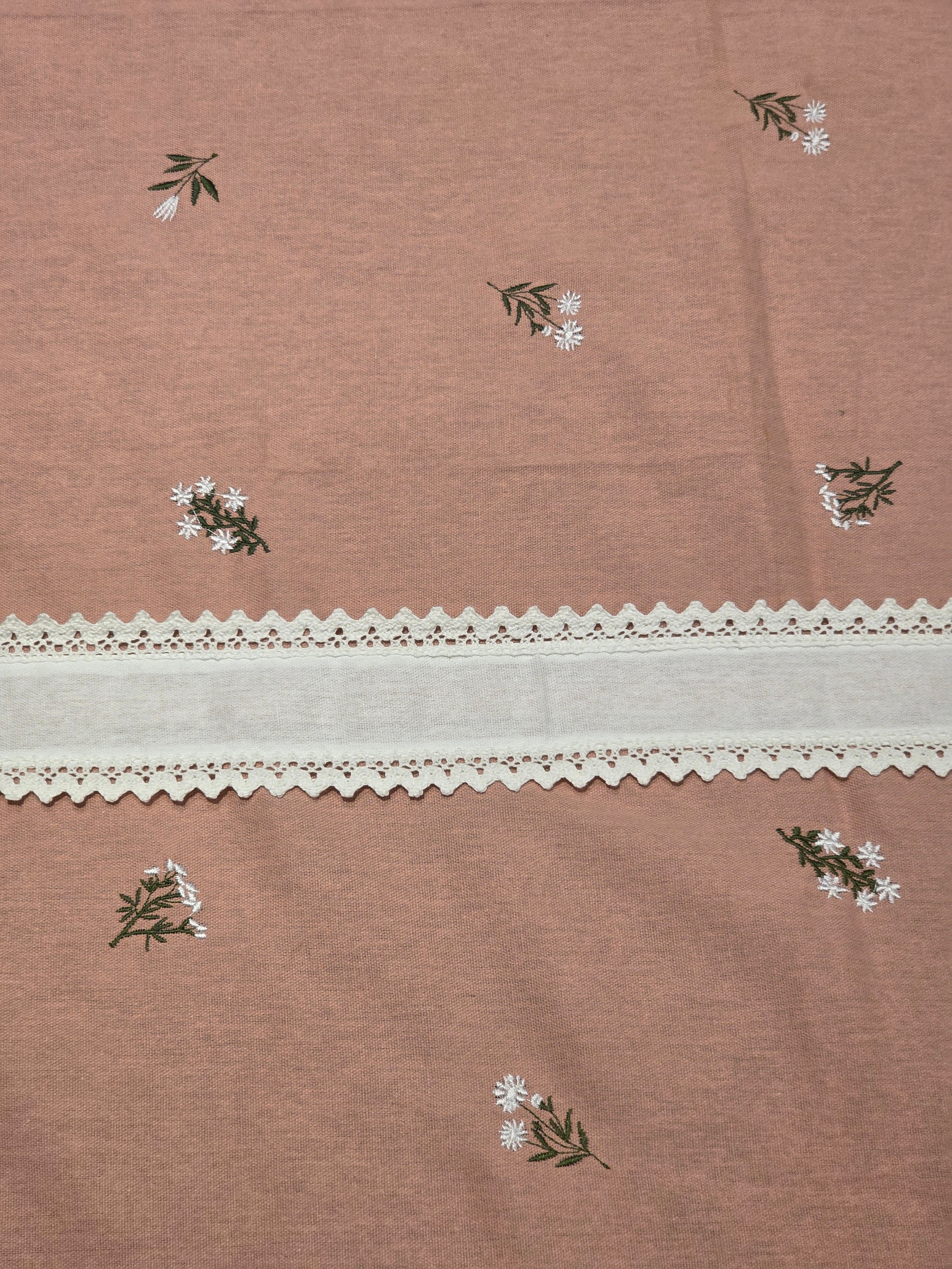 King Size Embroidered Lace Bedsheet Set