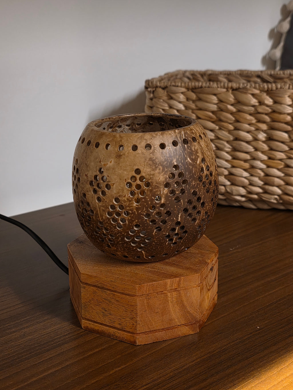 Coconut Shell Table Lamp