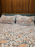 King Size Hand Block Print Bedsheet