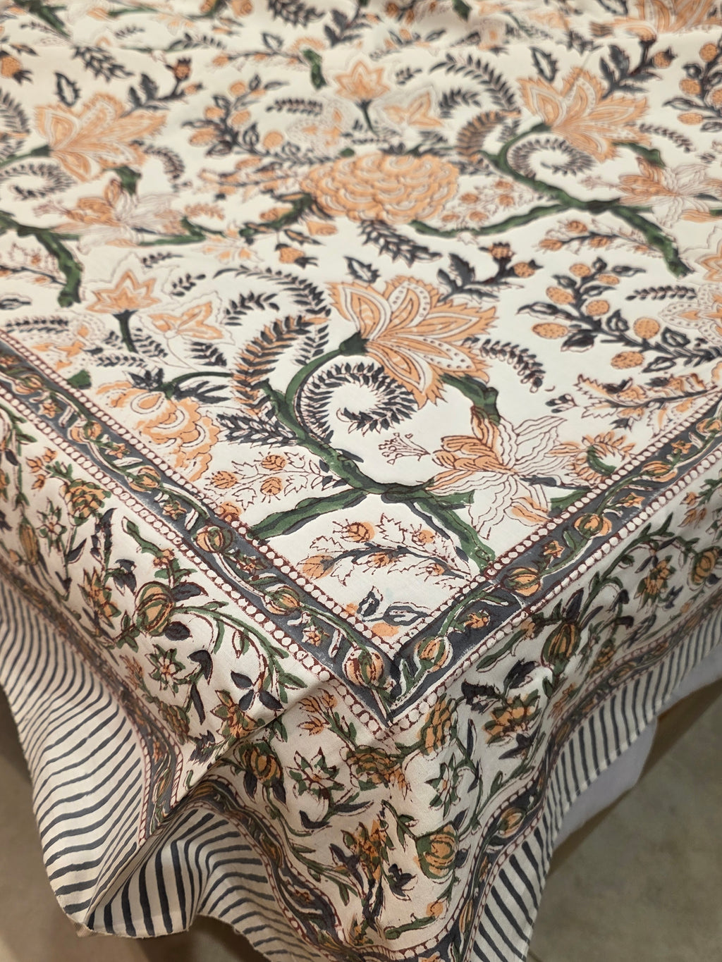 King Size Hand Block Print Bedsheet