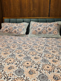 King Size Hand Block Print Bedsheet