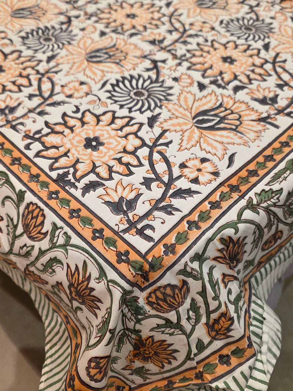 King Size Hand Block Print Bedsheet