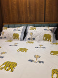 King Size Hand Block Print Bedsheet