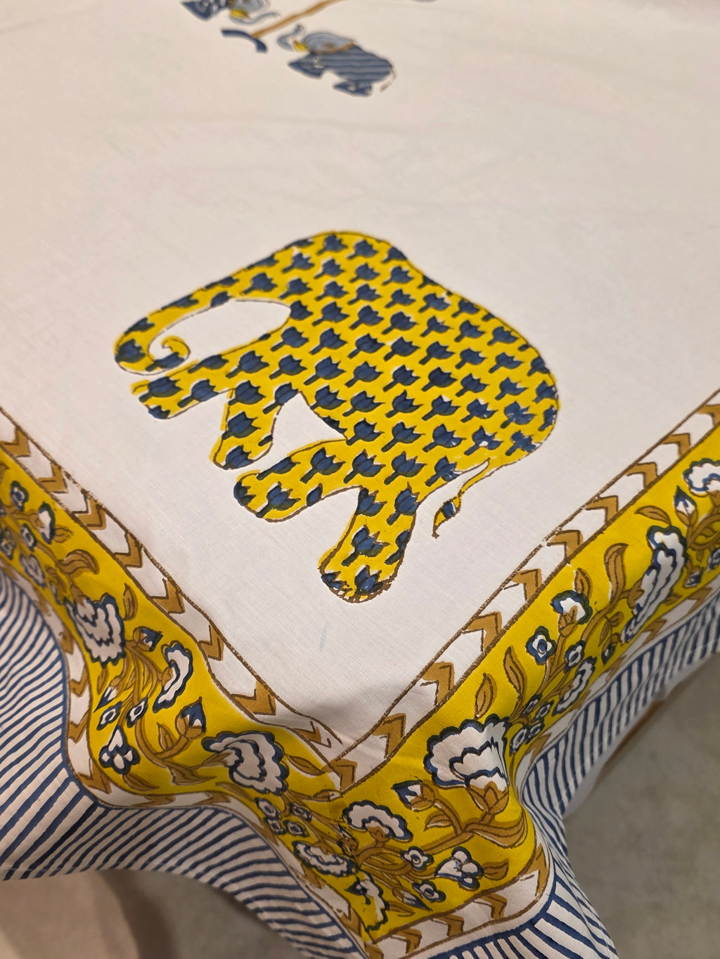 King Size Hand Block Print Bedsheet