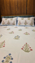 Premium King Size Hand Block Print Cotton Bedsheet