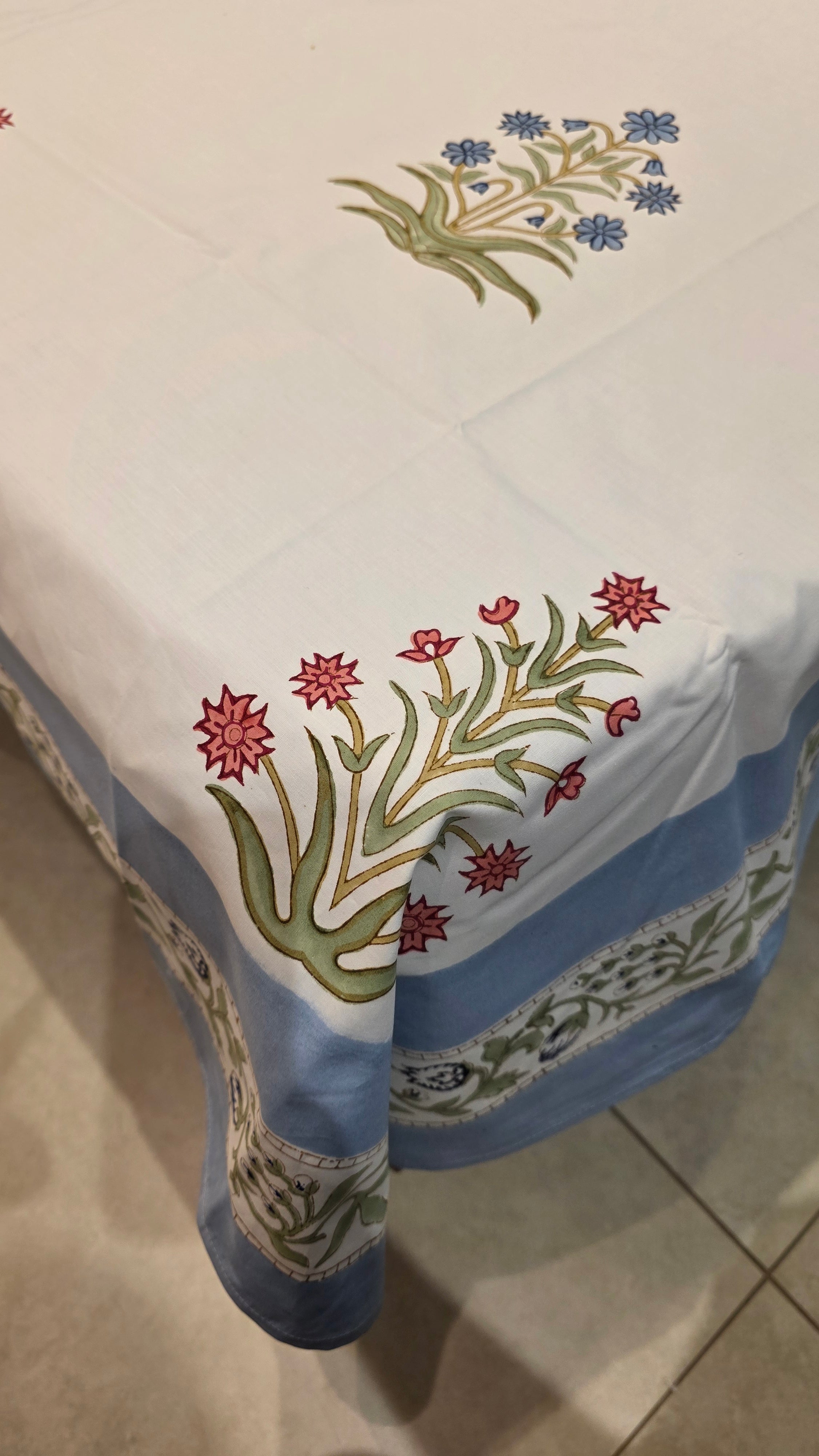 Premium King Size Hand Block Print Cotton Bedsheet