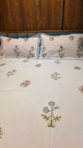 Premium King Size Hand Block Print Cotton Bedsheet