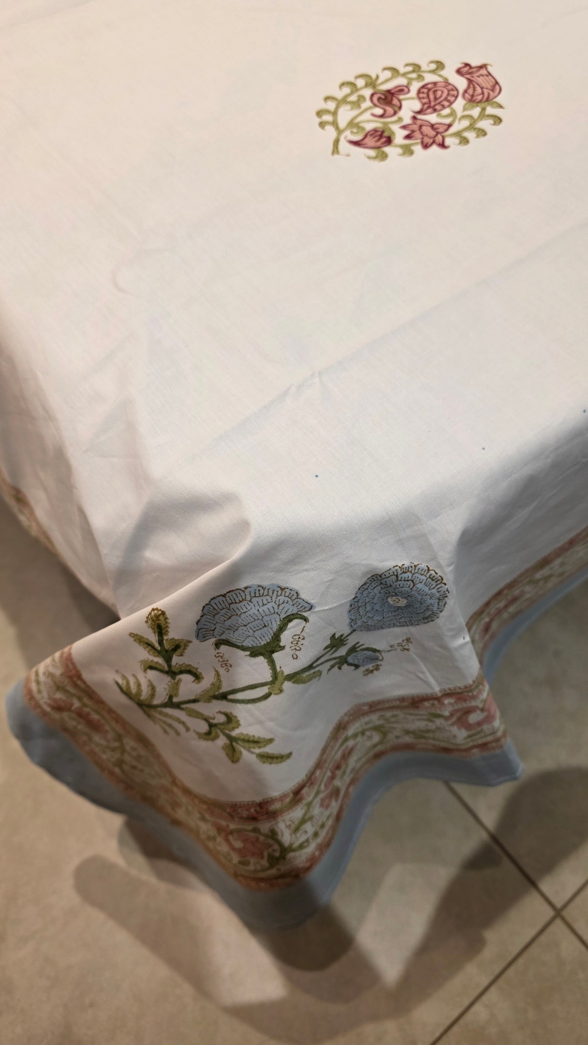 Premium King Size Hand Block Print Cotton Bedsheet