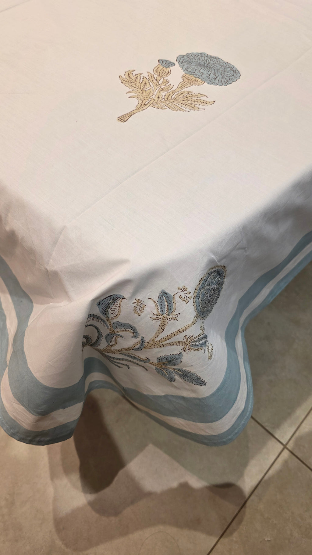 Premium King Size Hand Block Print Cotton Bedsheet