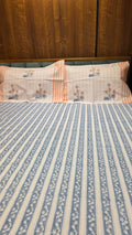 Premium King Size Hand Block Print Cotton Bedsheet