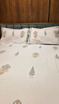 Premium King Size Hand Block Print Cotton Bedsheet