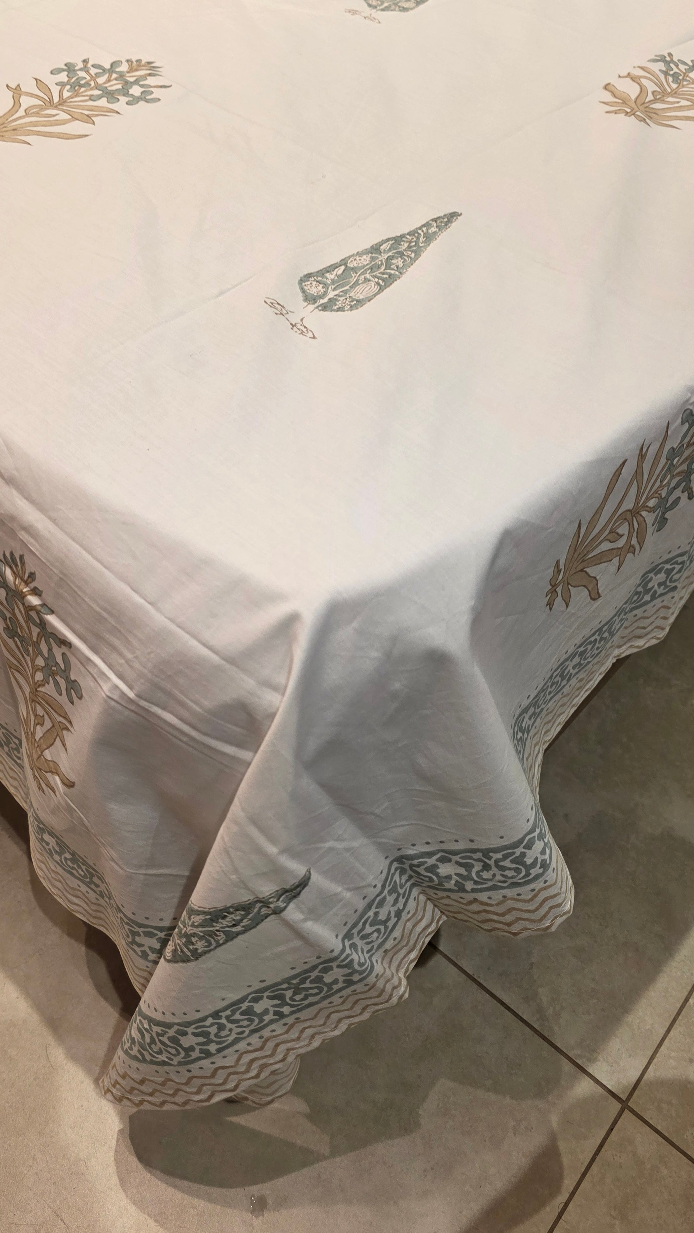 Premium King Size Hand Block Print Cotton Bedsheet
