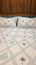Premium King Size Hand Block Print Cotton Bedsheet