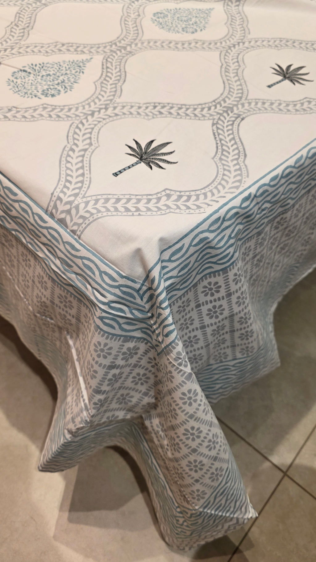 Premium King Size Hand Block Print Cotton Bedsheet