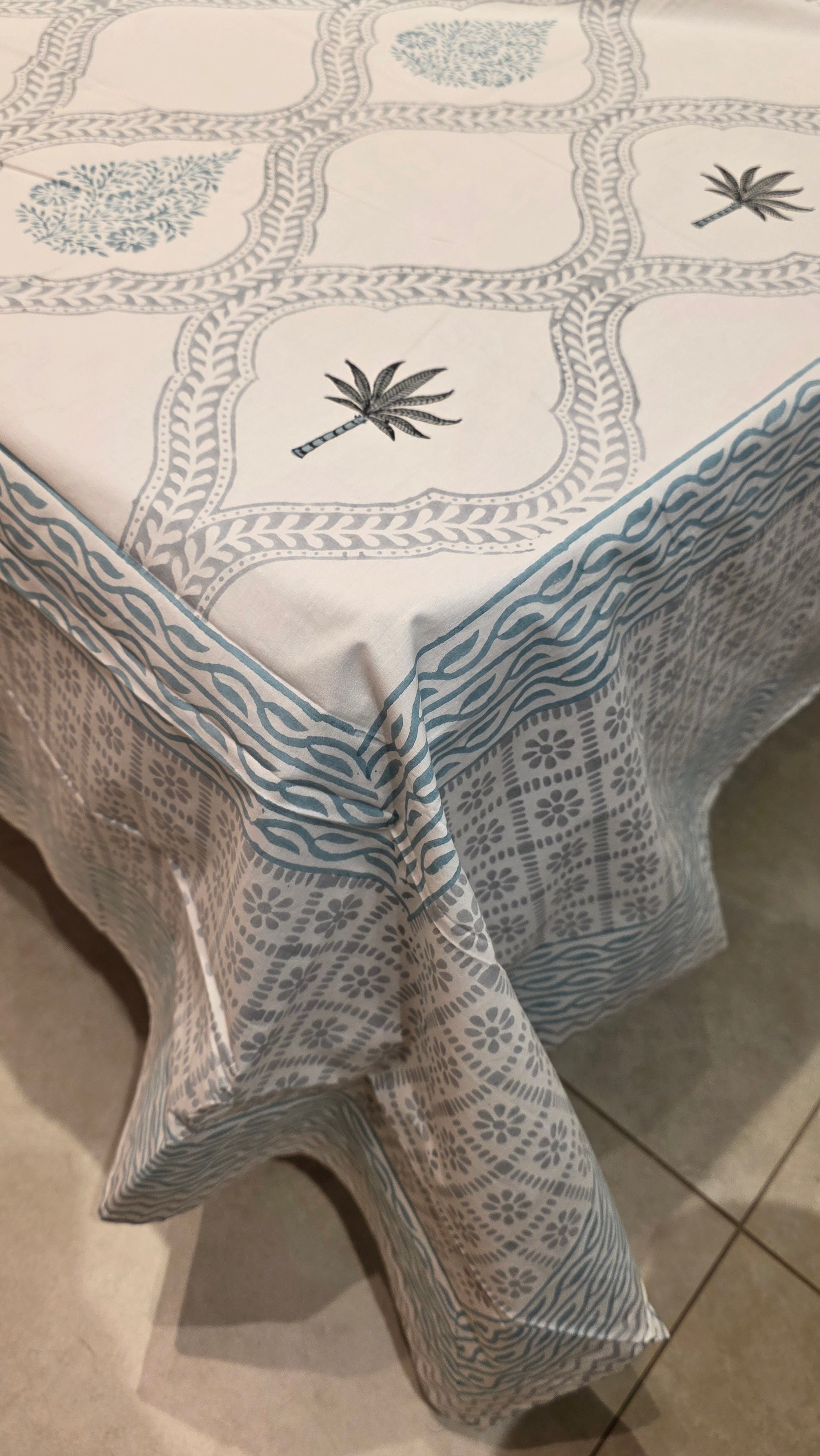 Premium King Size Hand Block Print Cotton Bedsheet
