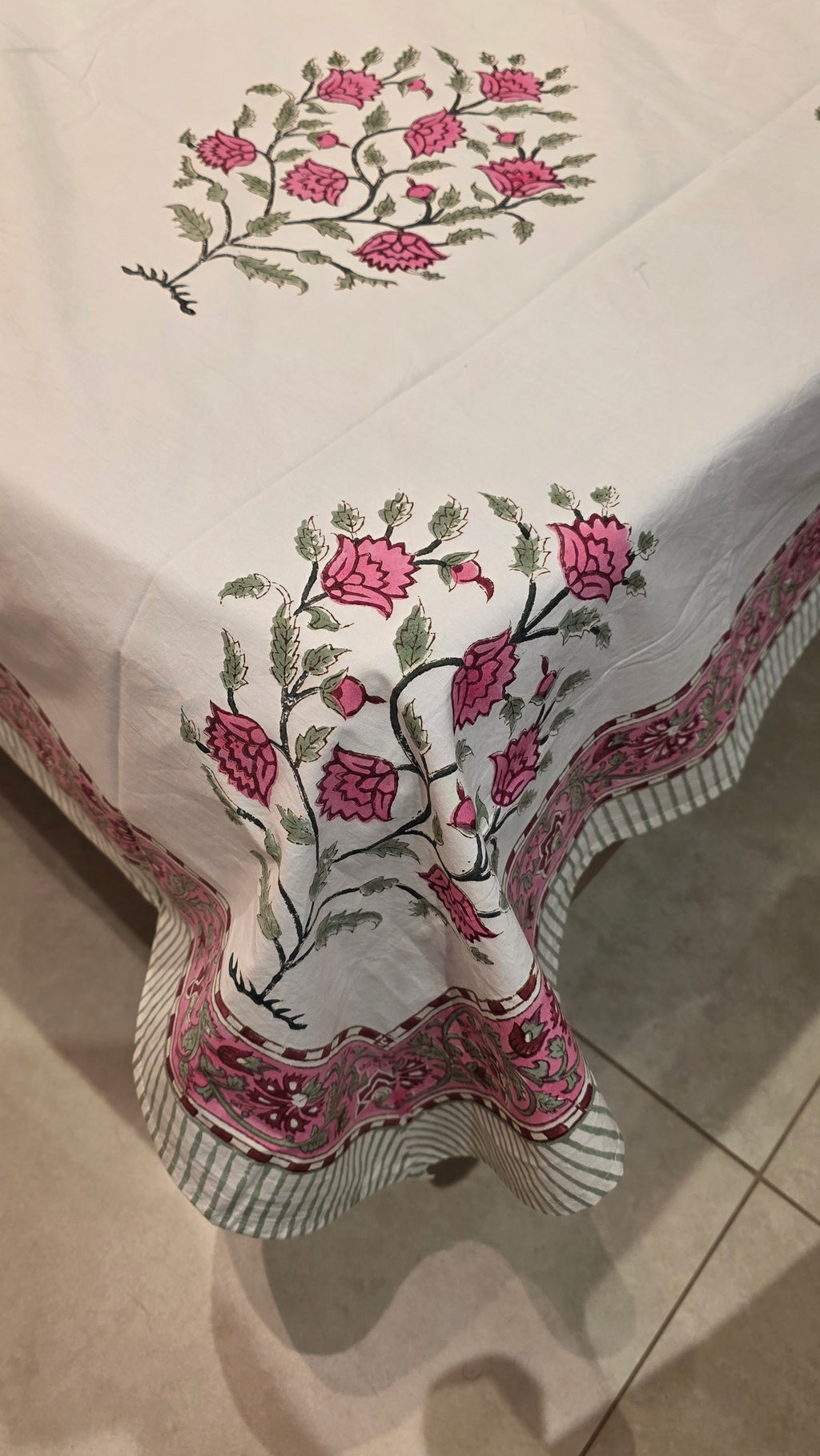 Premium King Size Hand Block Print Cotton Bedsheet