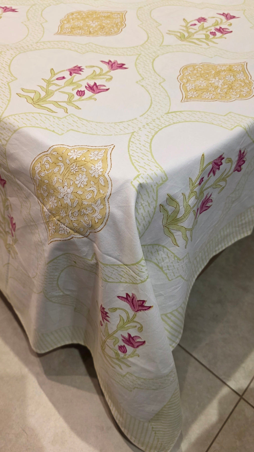 Premium King Size Hand Block Print Cotton Bedsheet