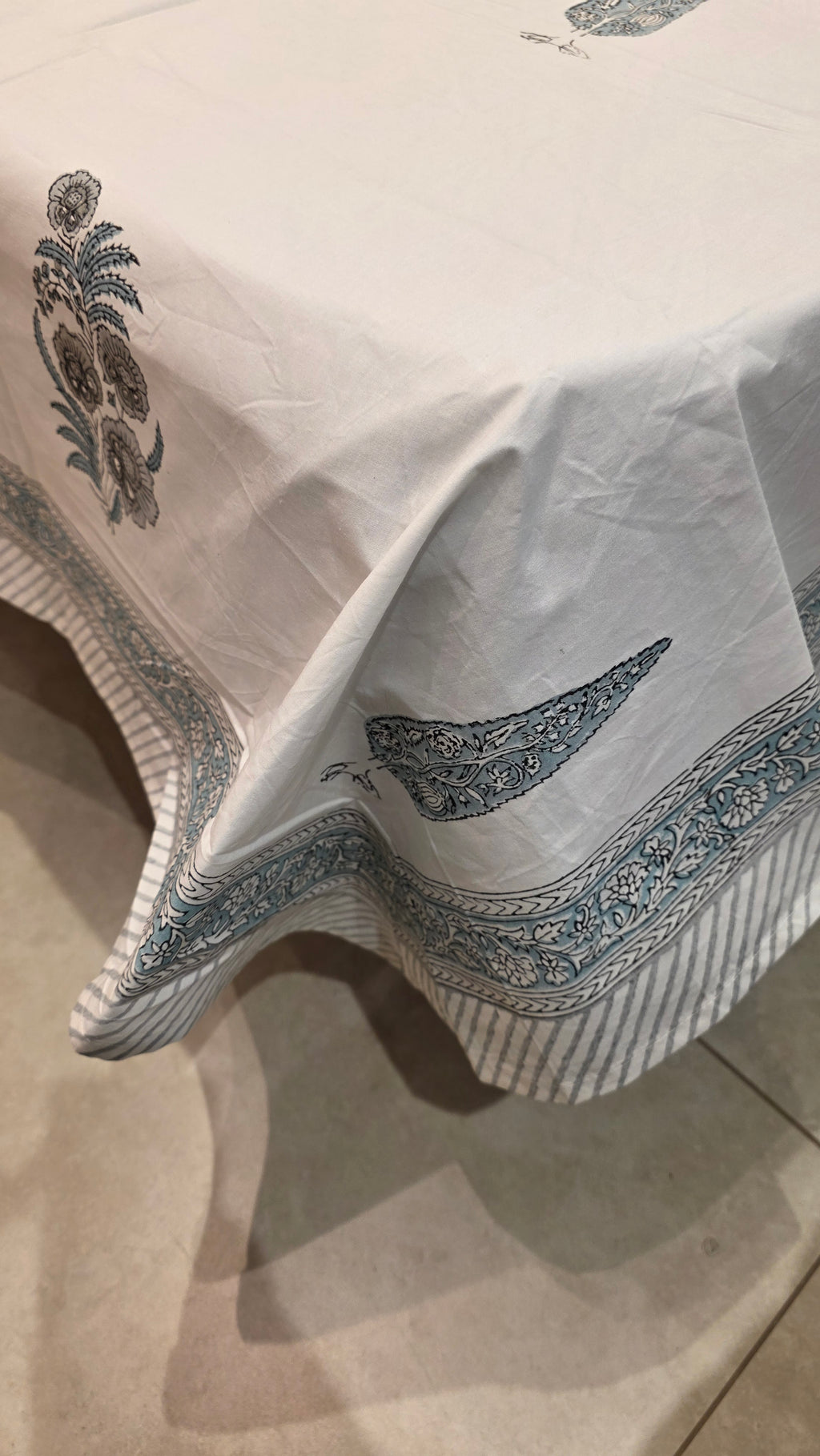 Premium King Size Hand Block Print Cotton Bedsheet