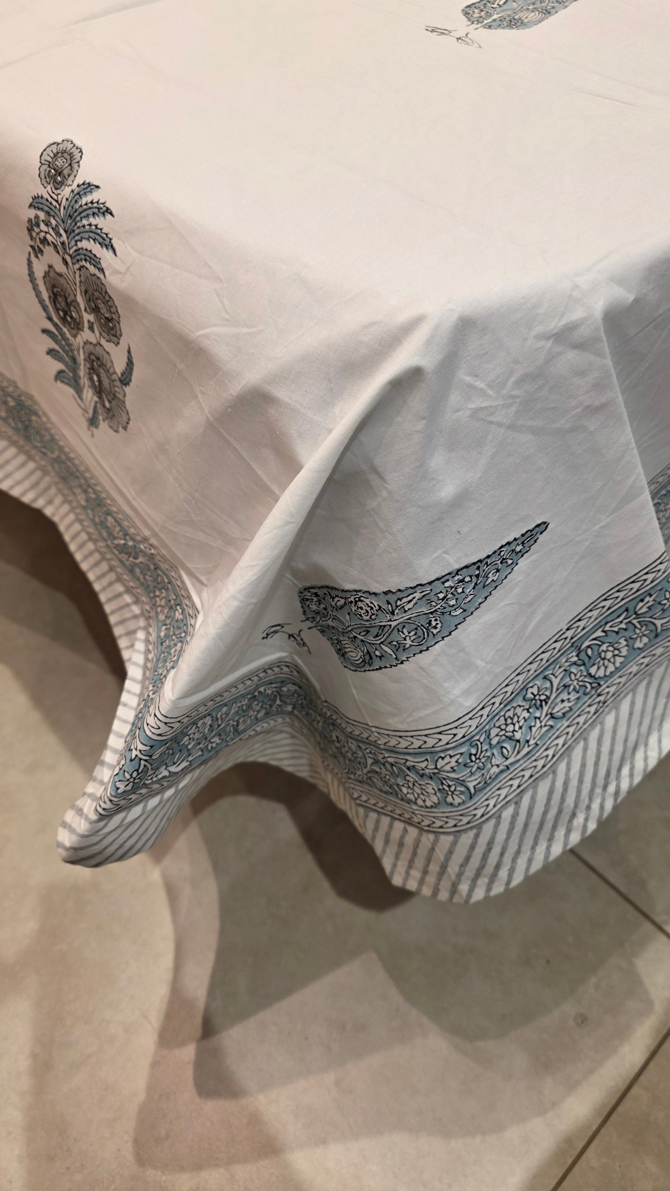 Premium King Size Hand Block Print Cotton Bedsheet