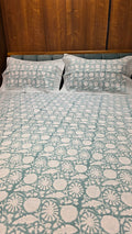 Premium King Size Hand Block Print Cotton Bedsheet
