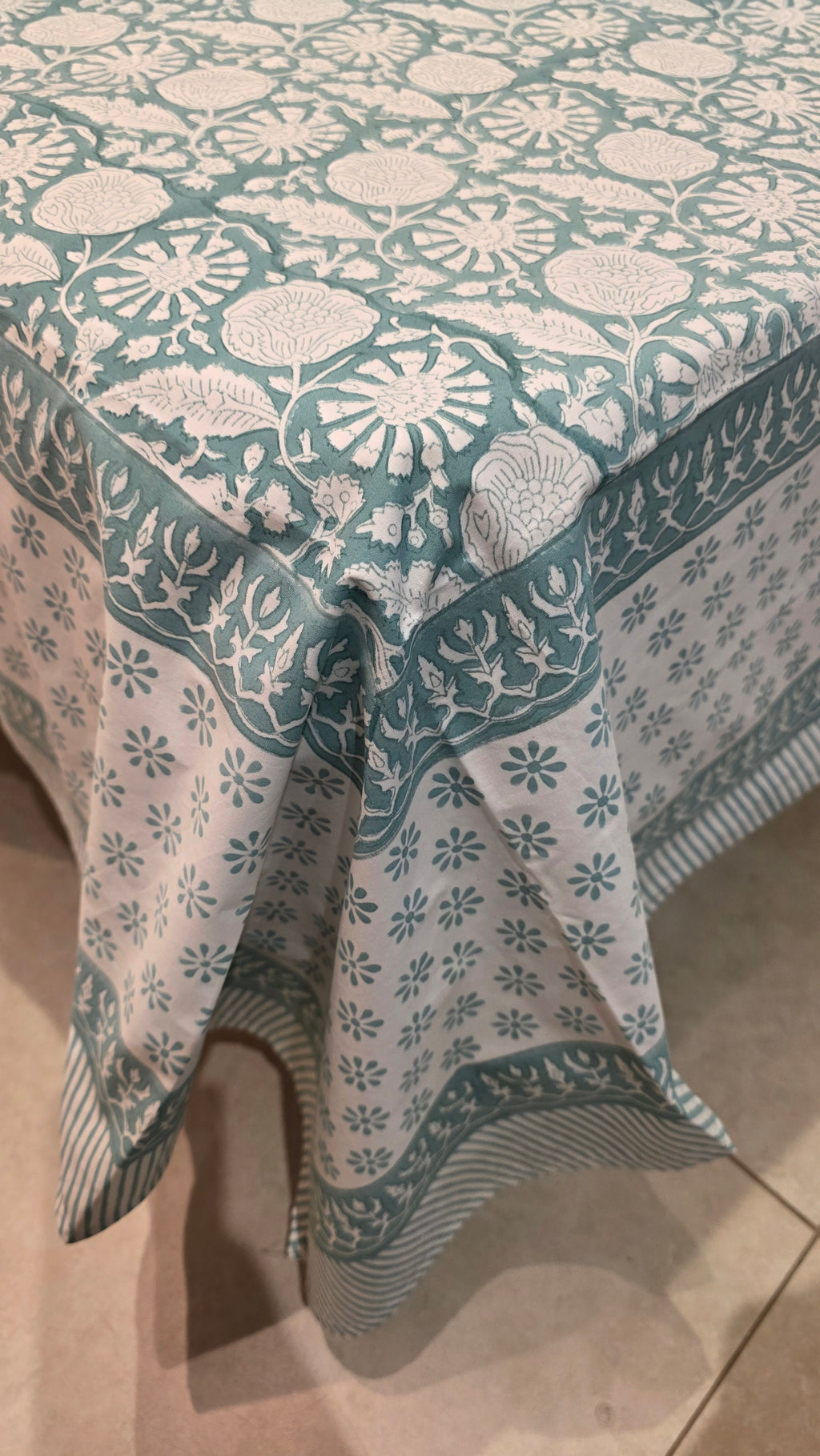 Premium King Size Hand Block Print Cotton Bedsheet