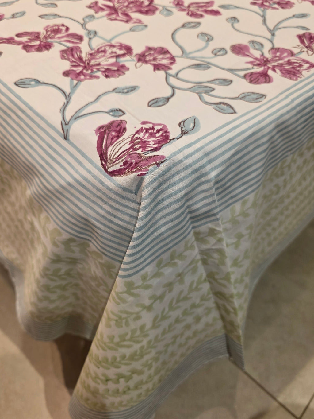 Premium King Size Hand Block Print Cotton Bedsheet