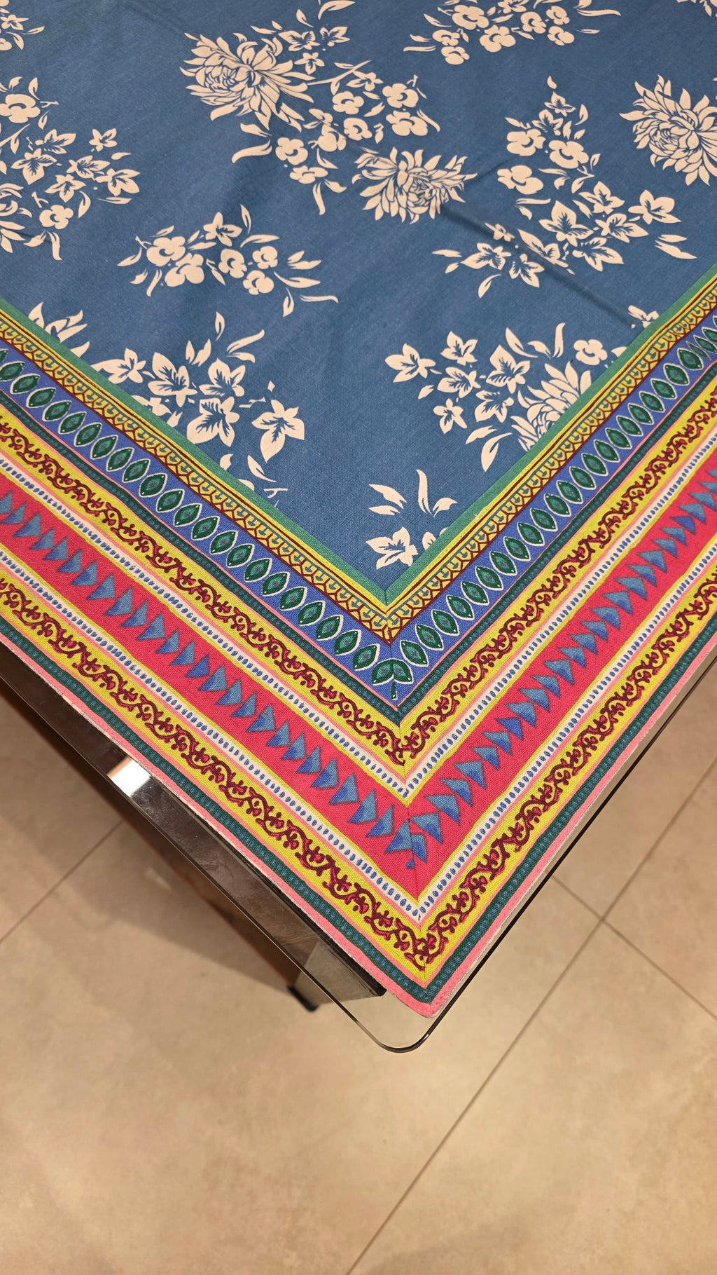 Cotton Table Cloth with Border
