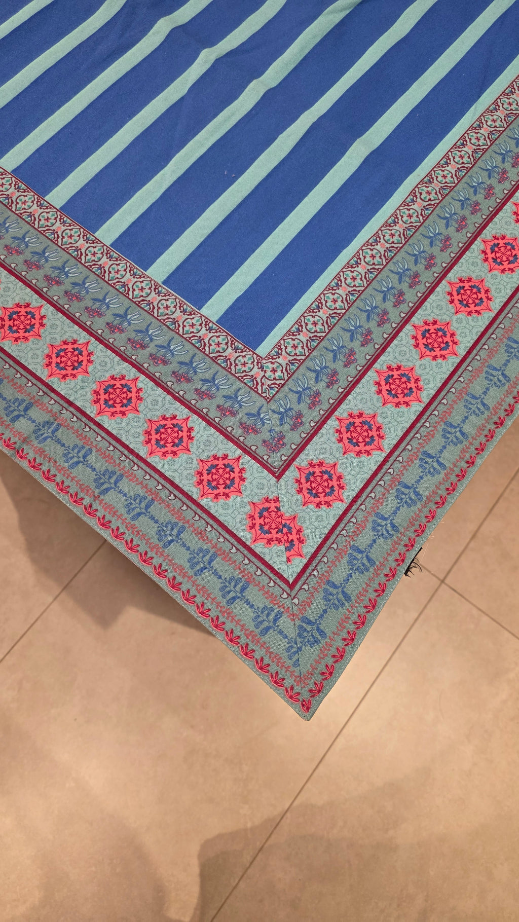 Cotton Table Cloth with Border