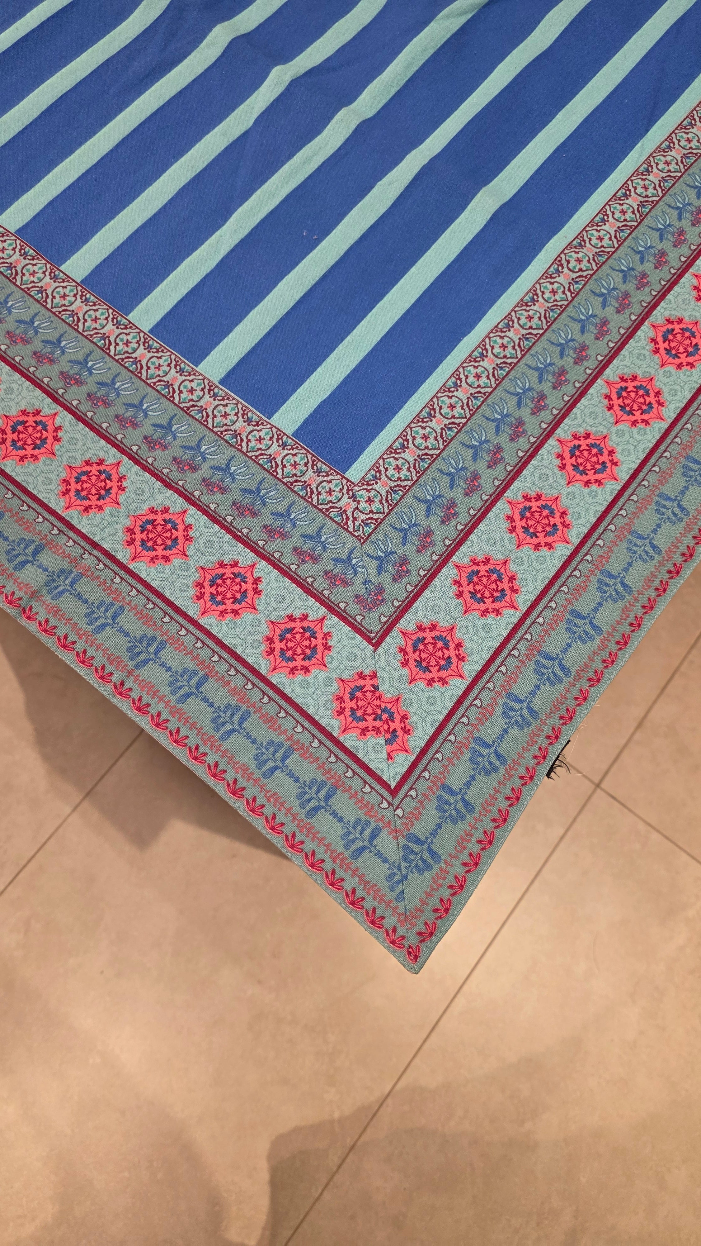 Cotton Table Cloth with Border