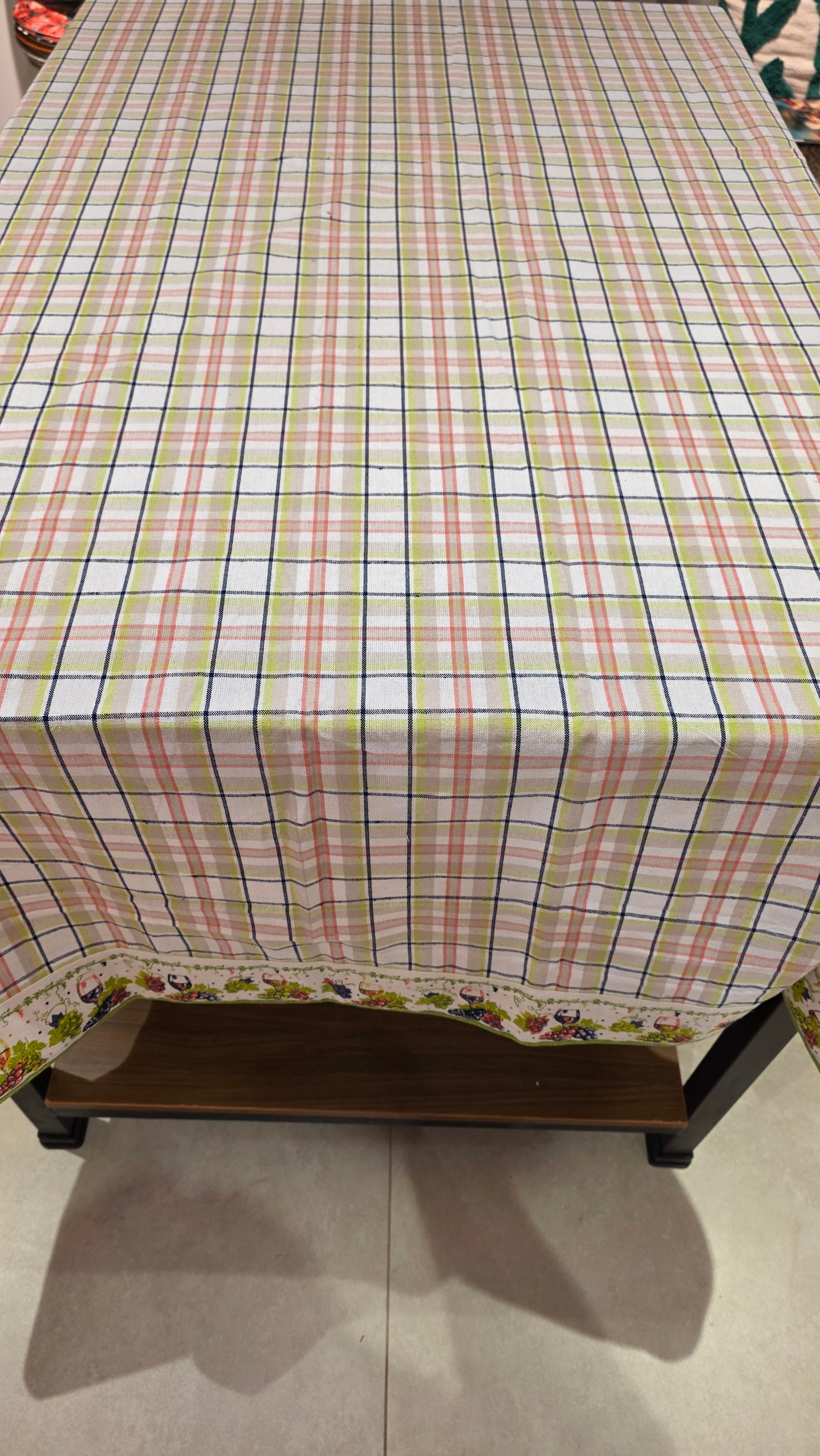 Cotton Table Cloth with Border