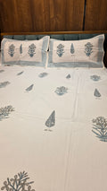 Premium King Size Hand Block Print Cotton Bedsheet