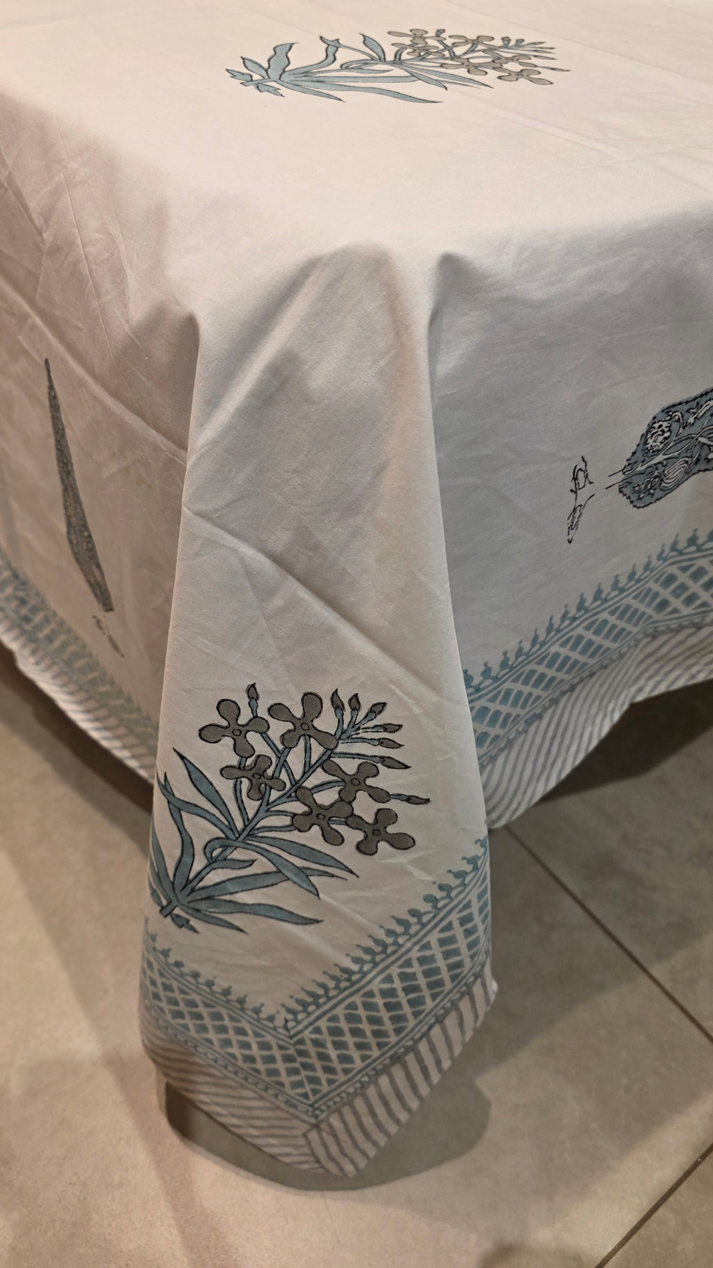 Premium King Size Hand Block Print Cotton Bedsheet