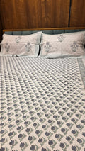 Premium King Size Hand Block Print Cotton Bedsheet