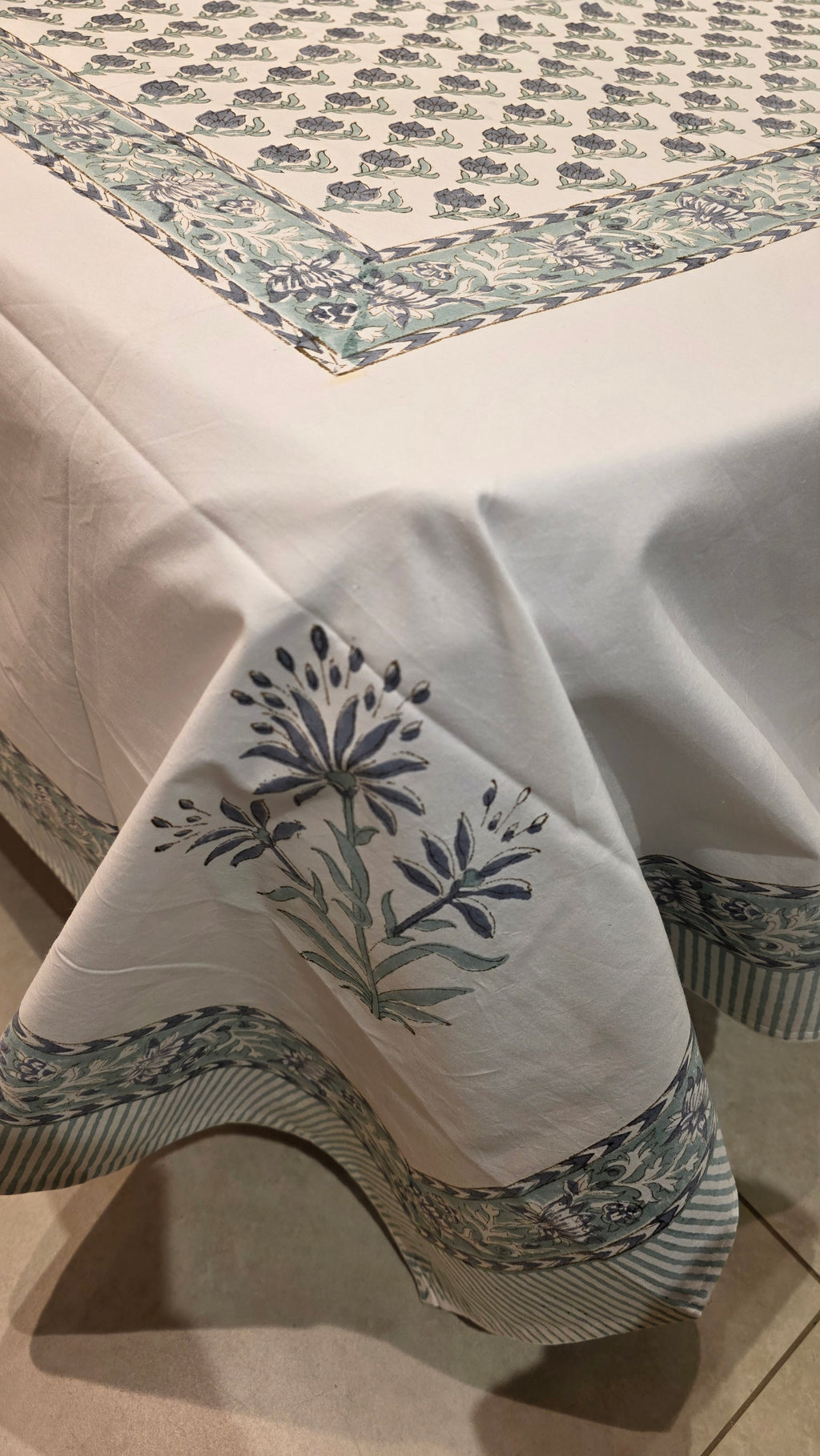 Premium King Size Hand Block Print Cotton Bedsheet