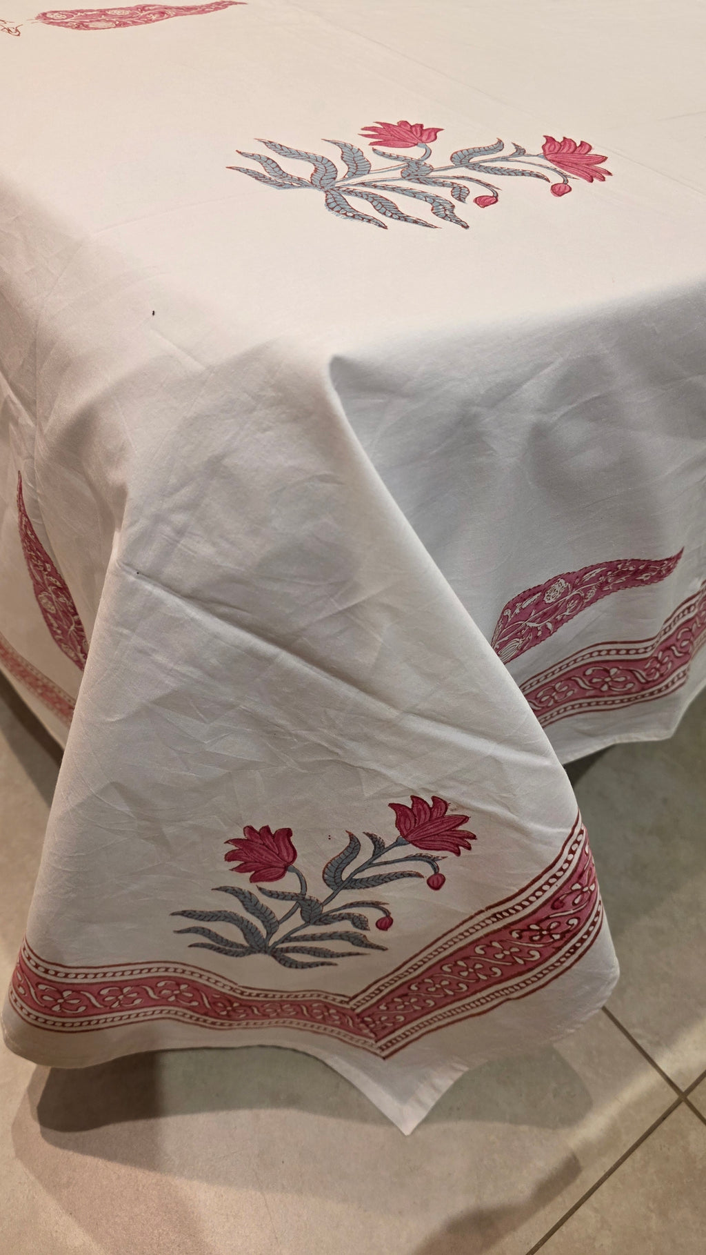Premium King Size Hand Block Print Cotton Bedsheet