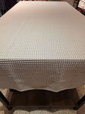 Waffle Cotton Table Cloth - 8 Seater