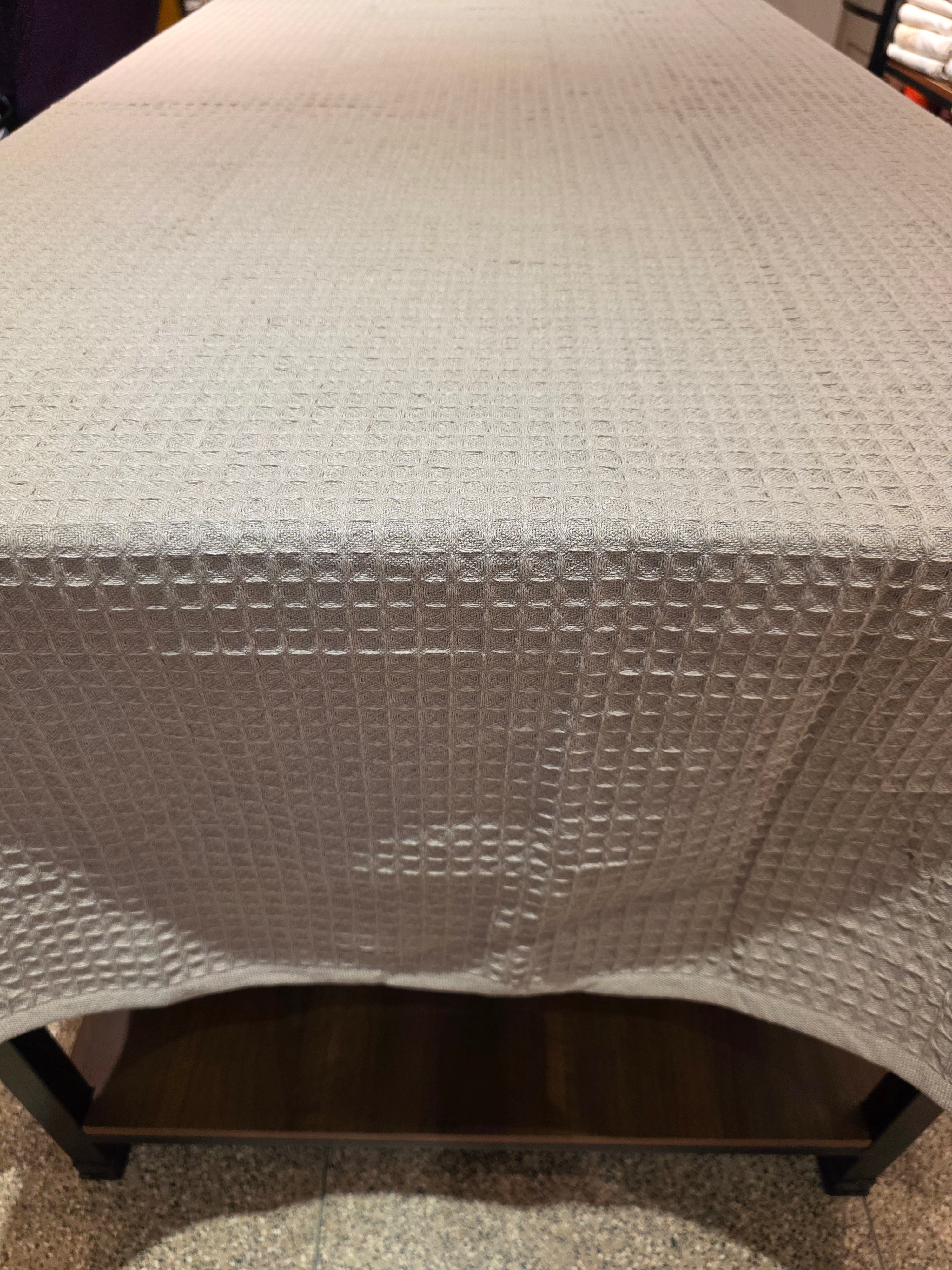 Waffle Cotton Table Cloth - 8 Seater