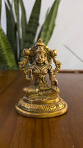 Brass Goddess Lakshmi Idol