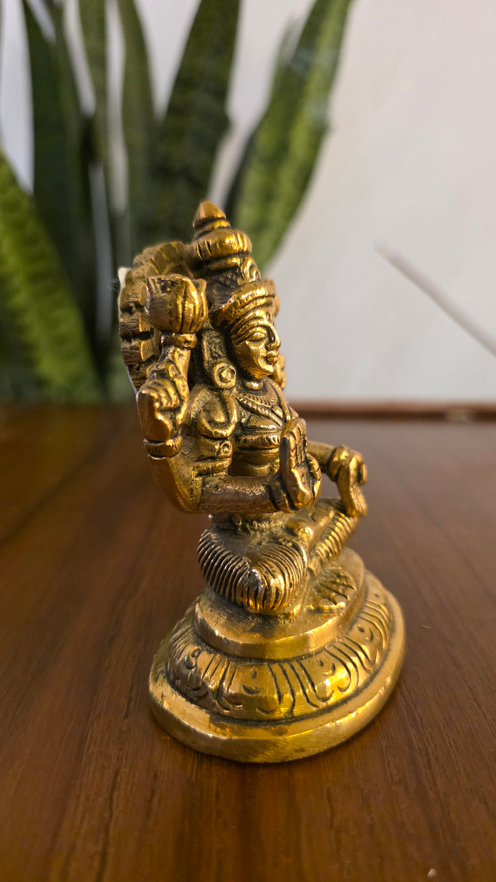 Brass Goddess Lakshmi Idol