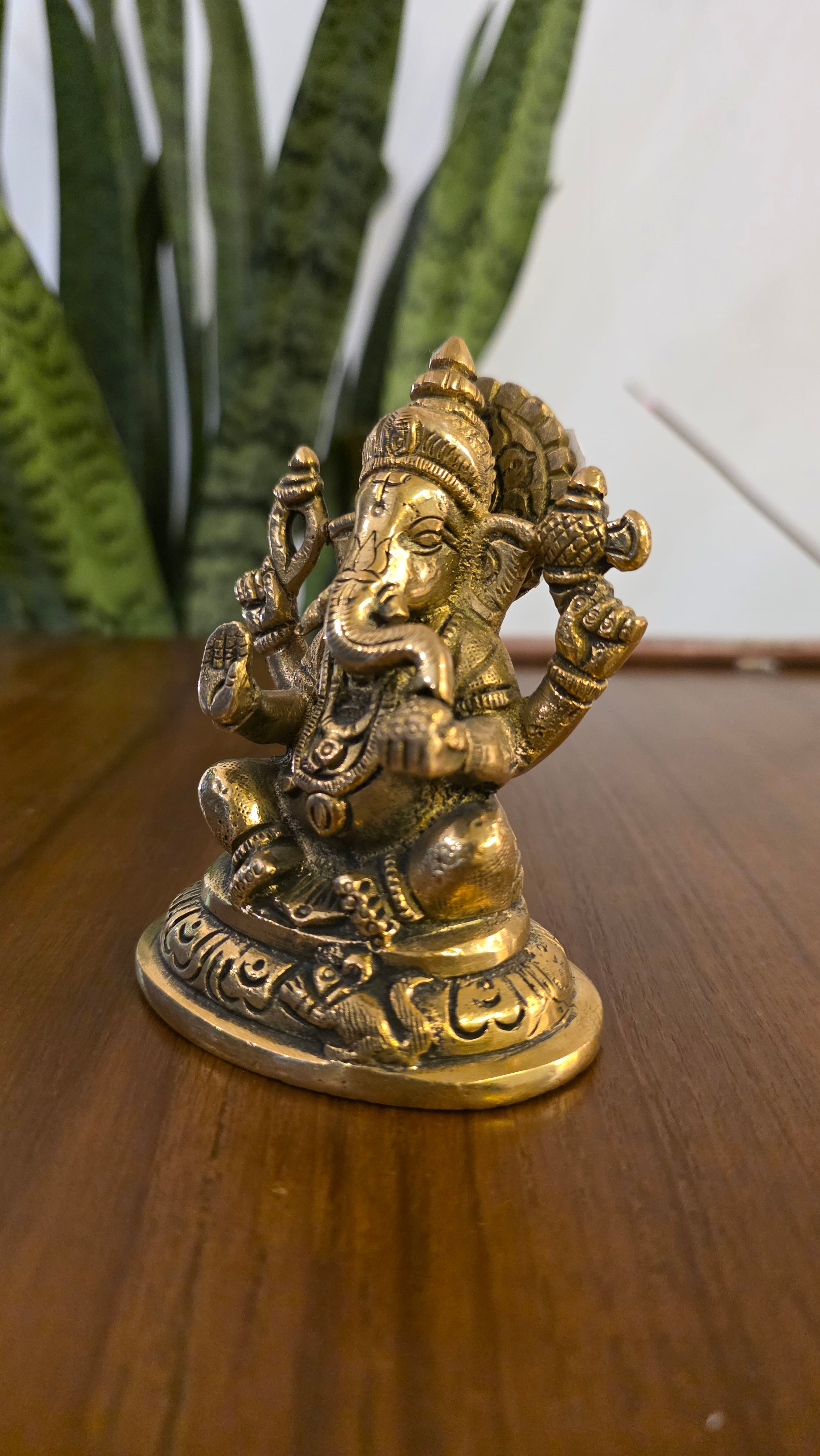 Brass Lord Ganesha Idol