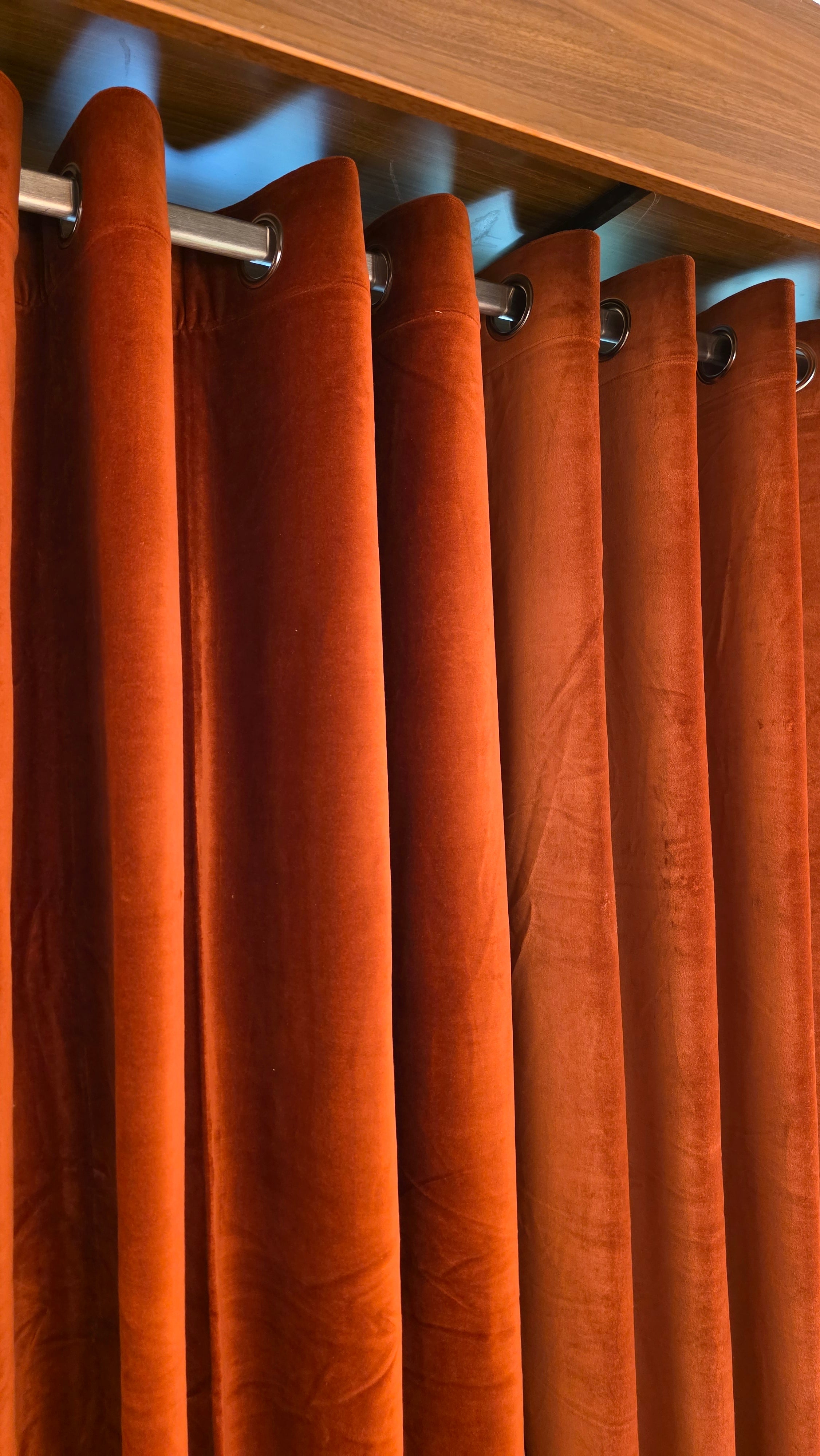 Velvet Curtains - 7 ft