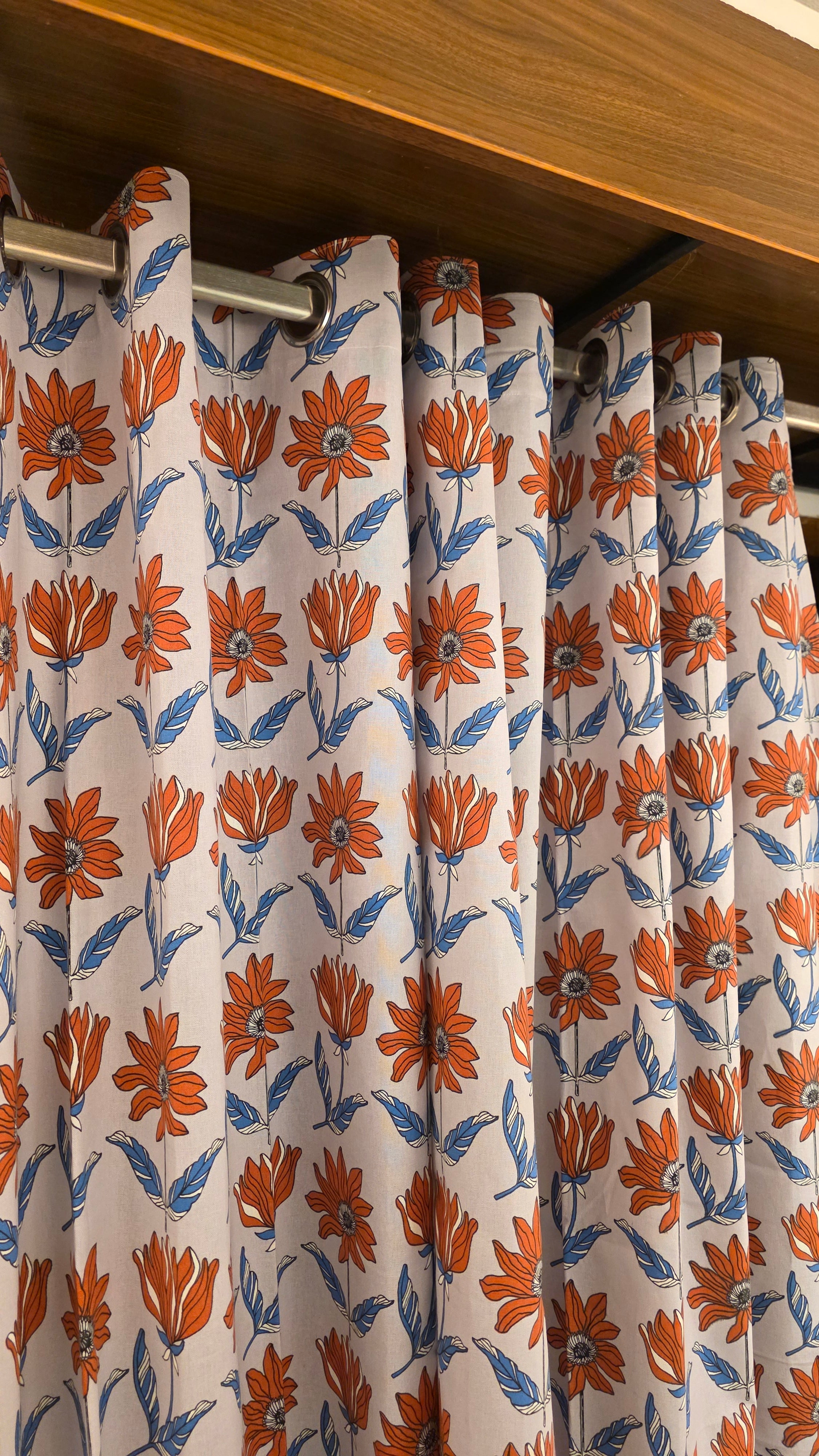 Cotton Curtains - 7 ft