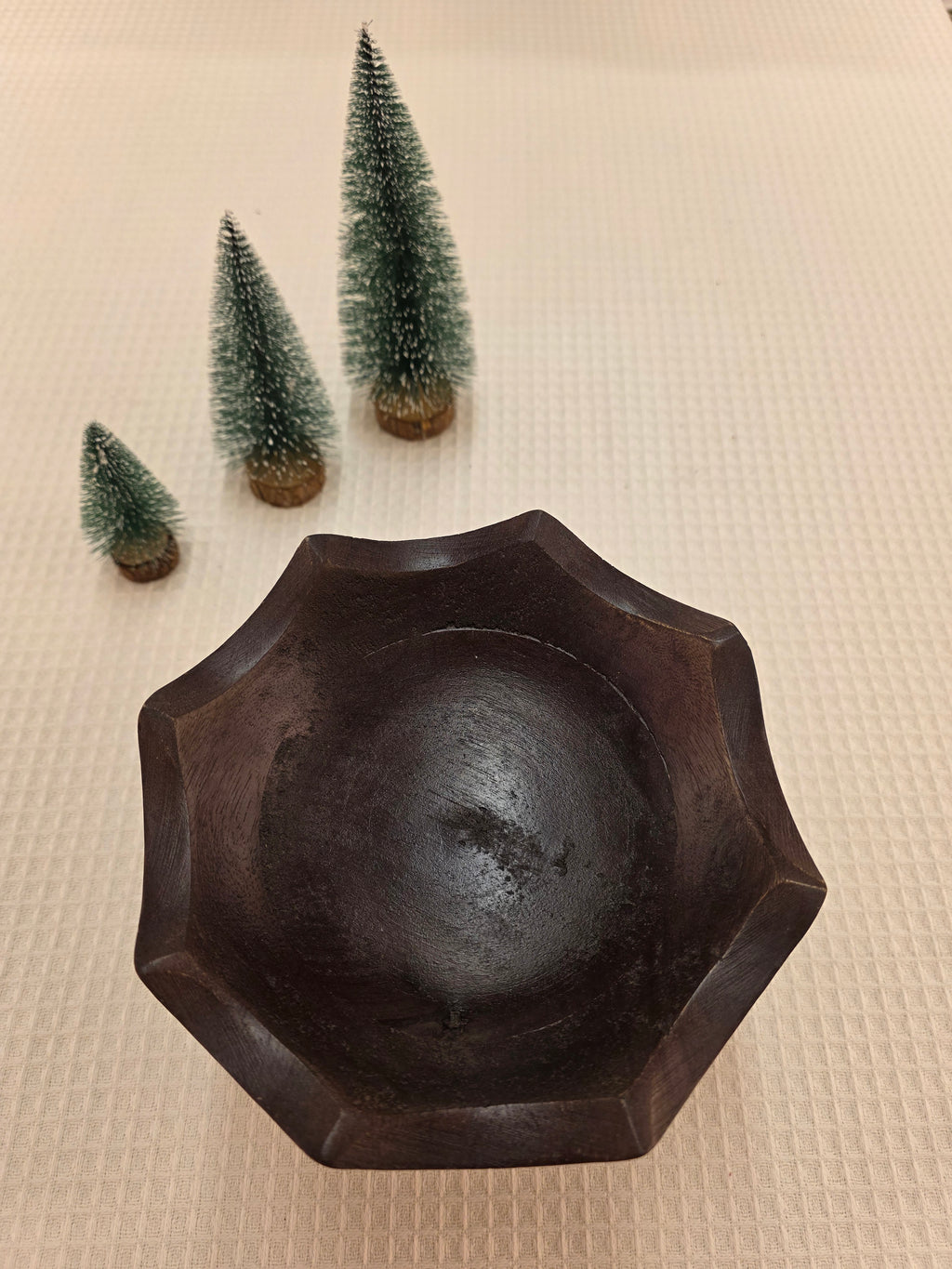 Wooden Bowl with Base