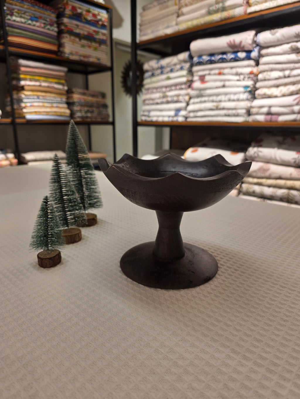 Wooden Bowl with Base