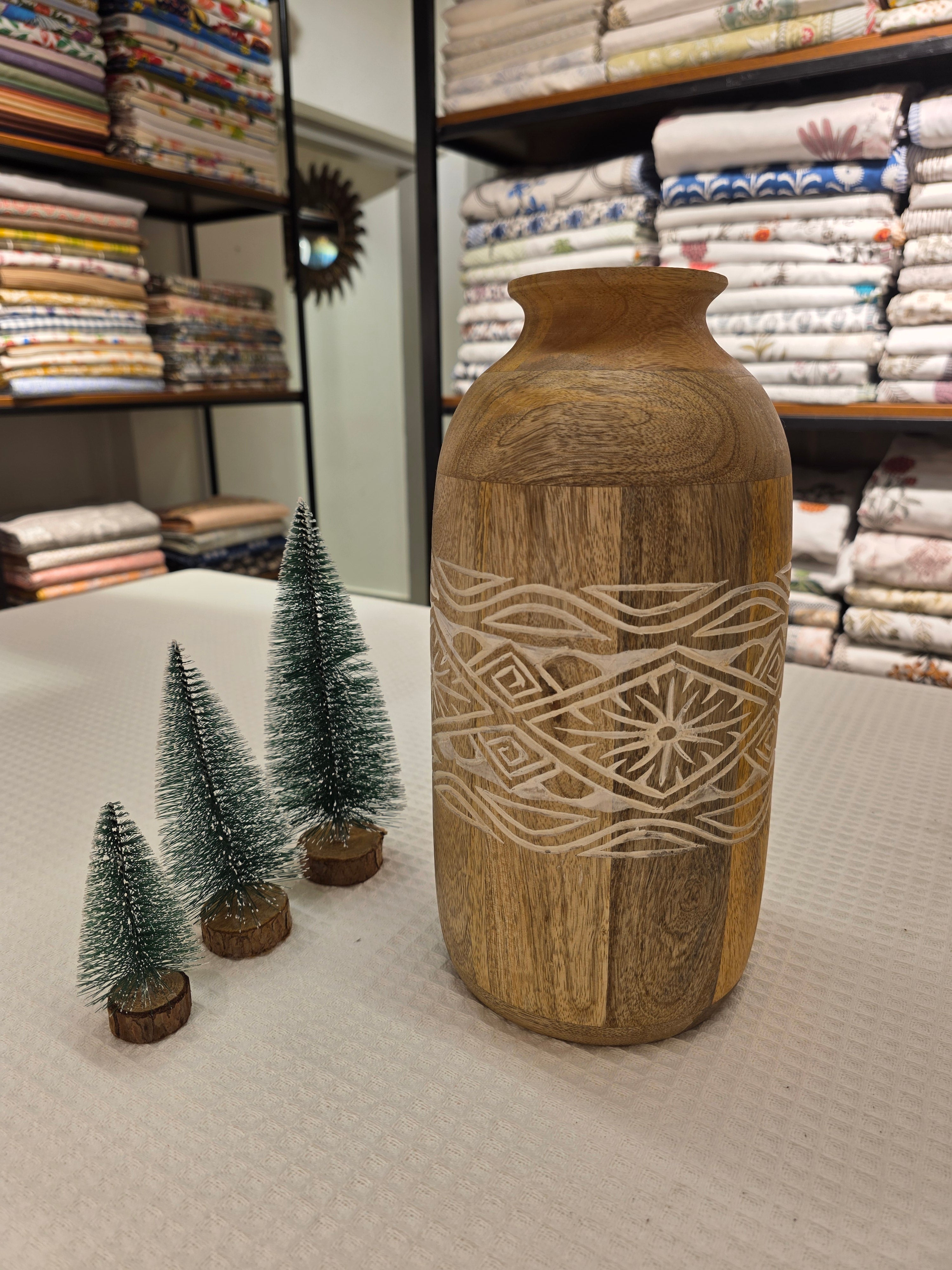 Wooden Vase