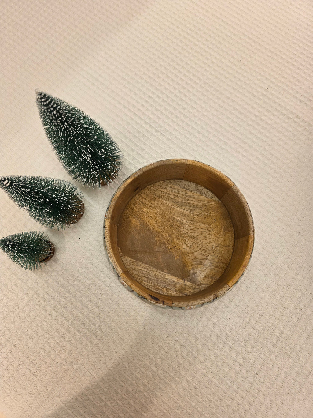 Wooden Bowl with Resin Finish